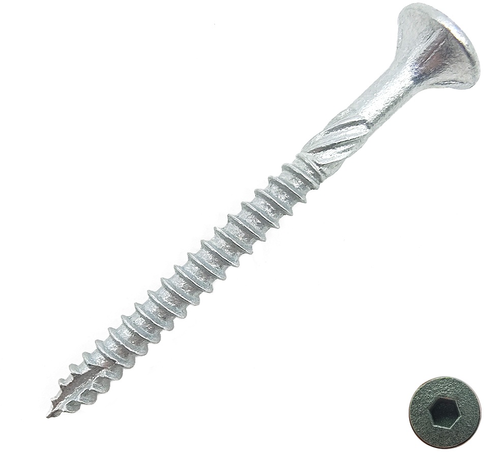 Socket Flat Countersunk Head Type 17 Wood Decking Screw