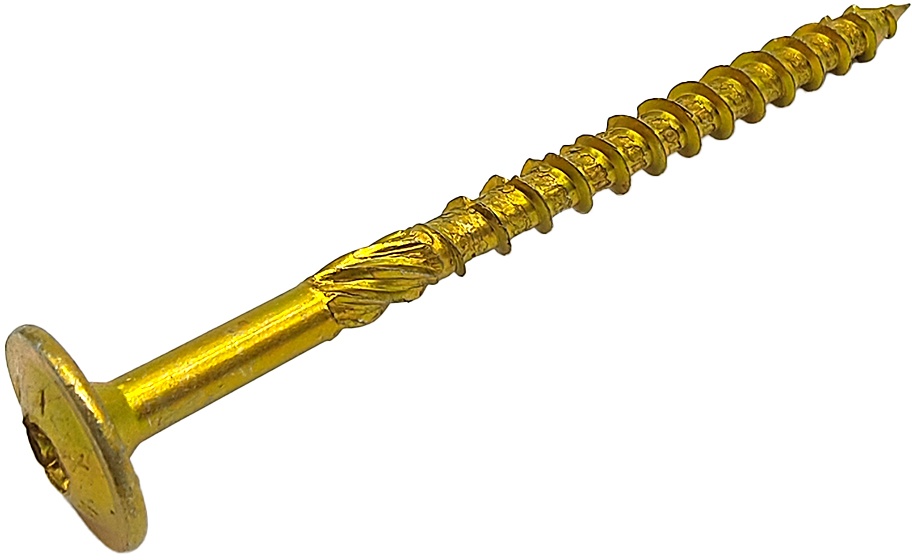 Yellow Wafer Head Torx Self Tapping Wood Screw