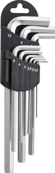 9pc Long Arm Hex key Set