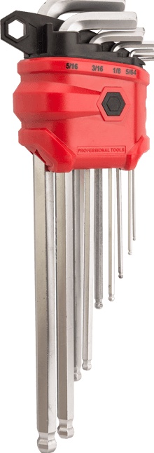 9pcs Extra Long Arm Ball Point Hex Key Set