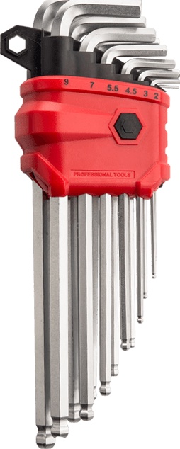 13pcs Extra Long Arm Ball Point Hex Key Set