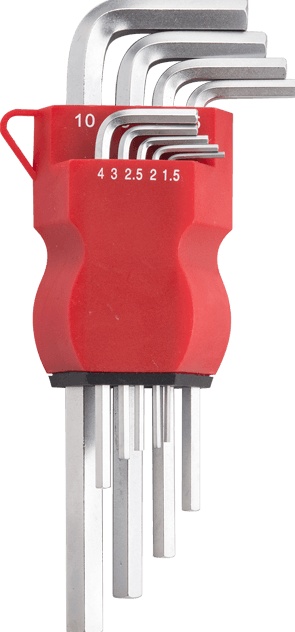 9pcs Long Arm Hex Key Set
