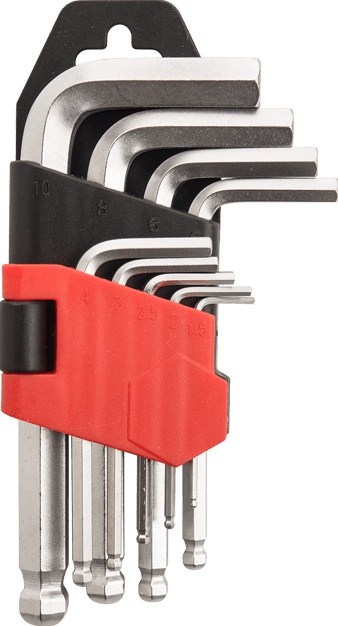 9pcs Short Arm Ball Point Hex Key Set