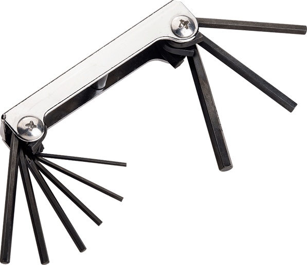 8pc Folding Hex Key Set