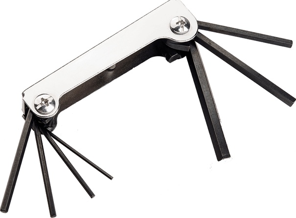8pc Folding Hex Key Set