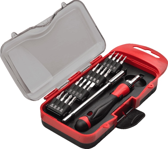 18pcs Precision Ratchet Screwdriver Bits Set