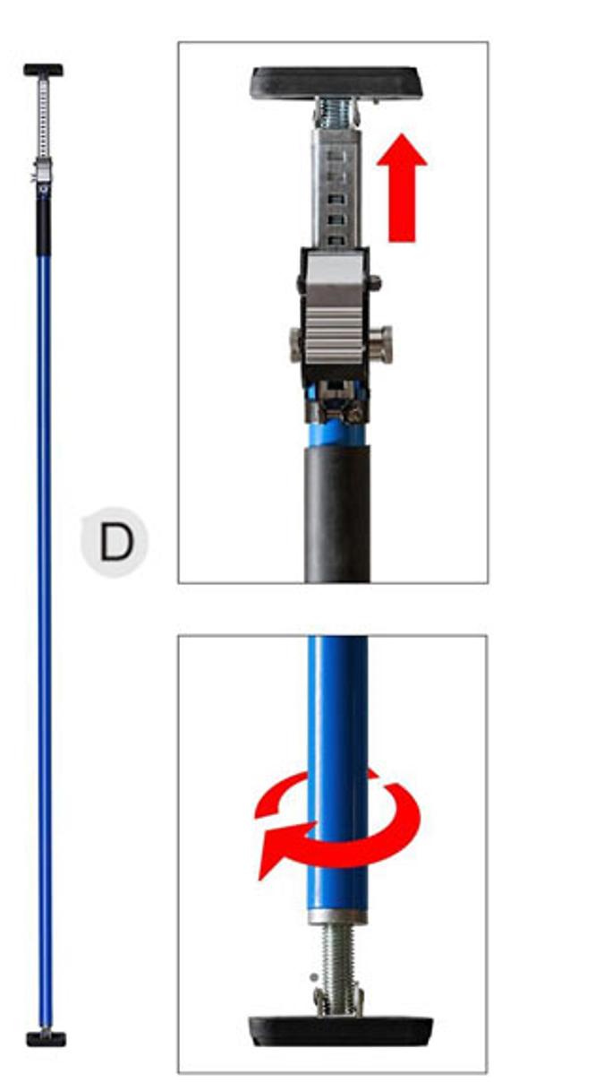 telescopic adjustable  Support Pole