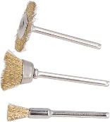 Mini Brass Wire Brushes Rotating Tool Accessories for Polishing and Cleaning