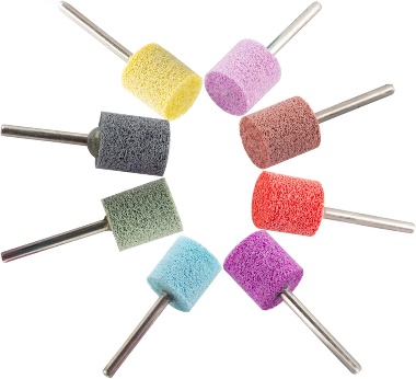 Fiber Grinding Head Buffing Wheel Mounted Point for Mould Finish Polishing Grinder Rotary Tool Accessories 3mm Shank