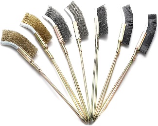 Portable Stainless Steel Brush with Iron Handle