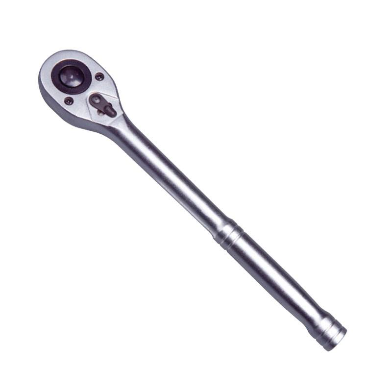 Pear Head Ratchet Wrench With Quick Release, Round Handle, 45 Teeth