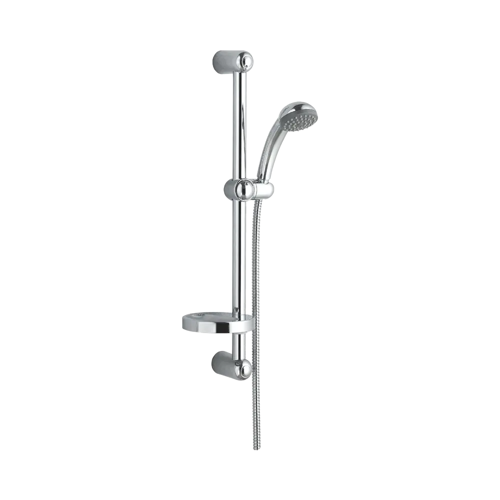 2019 Sliding bar
●Total length 580mm, rail Φ25mm
S518 hand shower
●Single function H3007 shower hose
●Stainless steel, double lock,
●1.5m,Φ14mm,Chromed D01-C soap dish
●ABS, Chrome