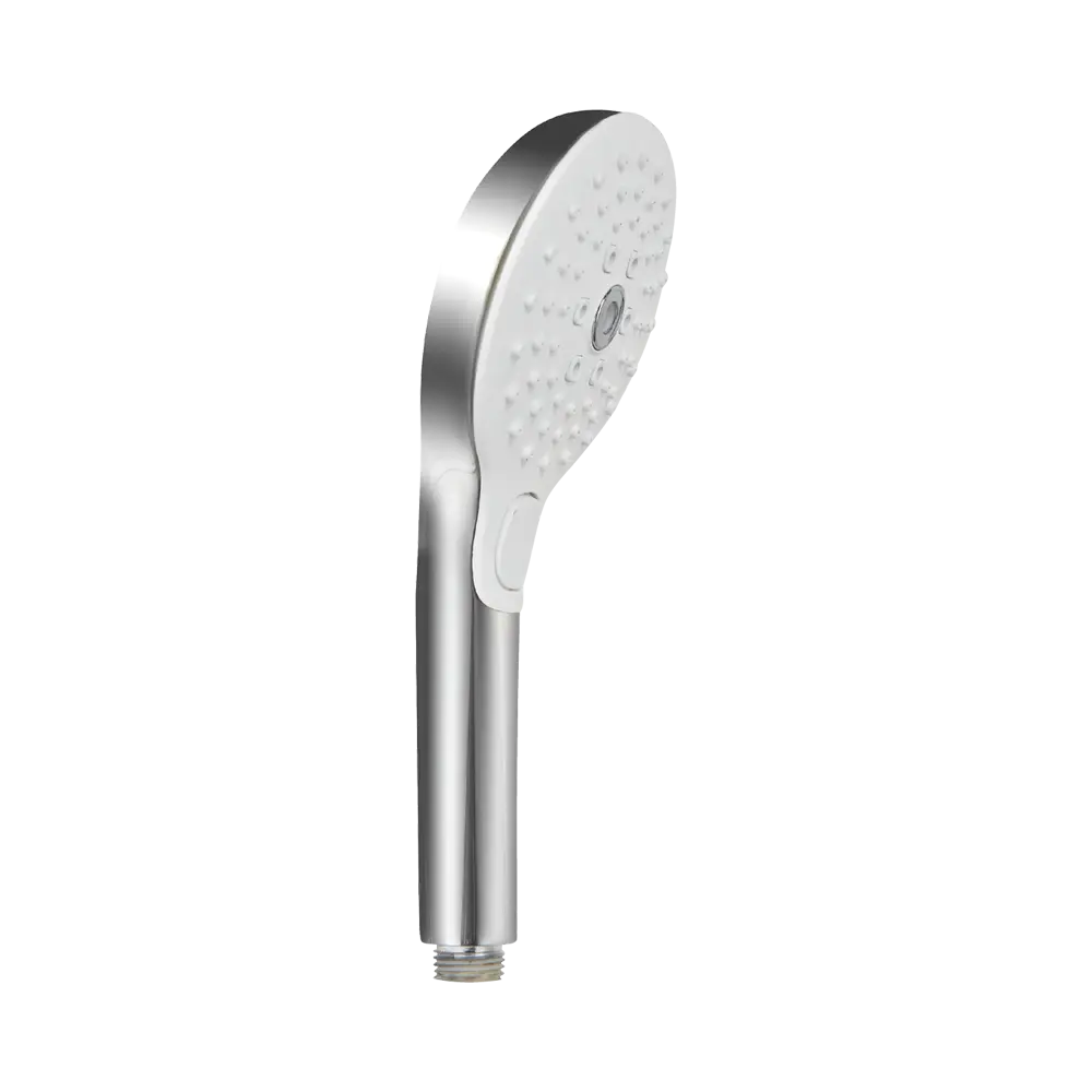 3jet 110mm round push button hand shower