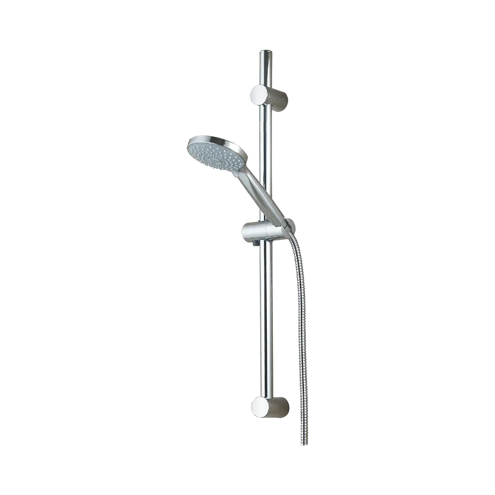 3000 Sliding bar
●Total length 720mm, rail Φ25mm
S704 hand shower
●Three functions H3007 shower hose
●Stainless steel, double lock,
●1.5m, Φ14mm, Chromed