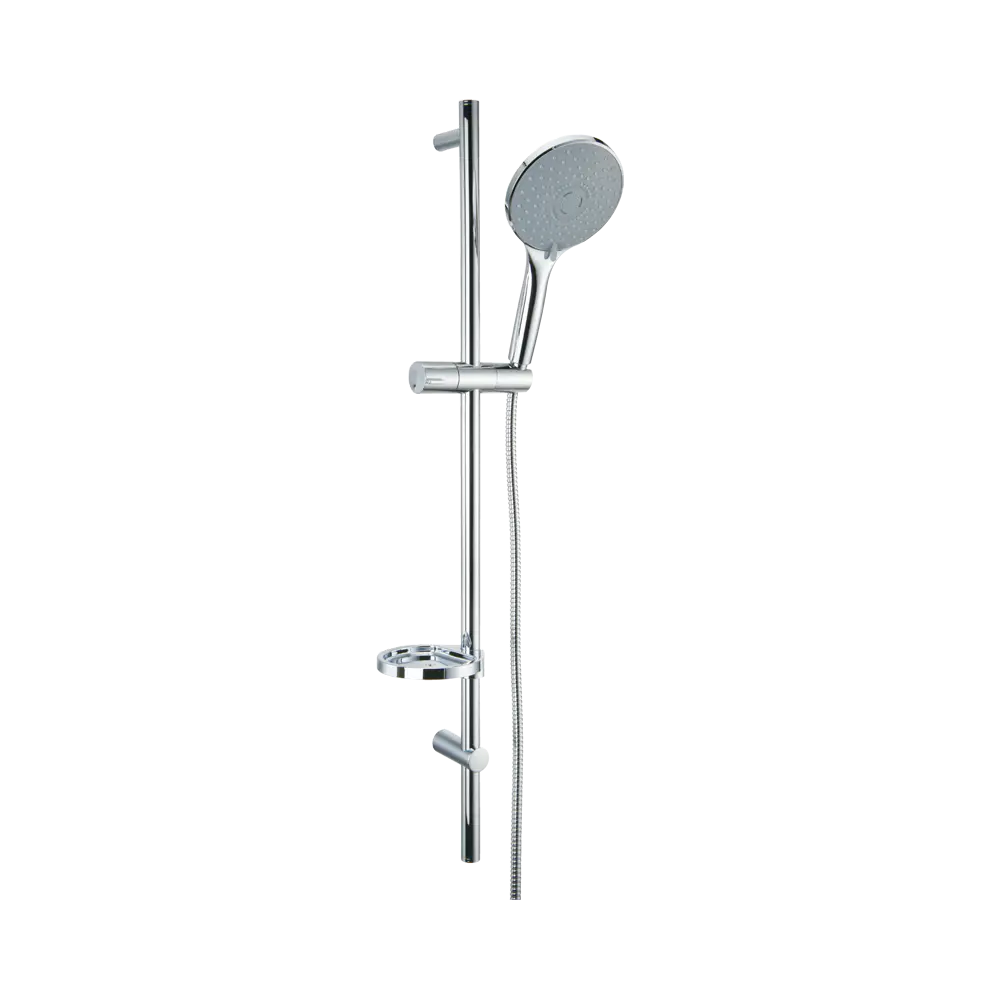 3027 Sliding bar
●Total length 700mm(900mm), railΦ24mm
S708 hand shower
●Three functions H3007 shower hose
●Stainless steel, double lock,
●1.5m,414mm, Chromed D08-C soap dish
●ABS, Chrome
