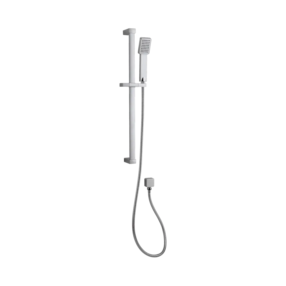 3045 Sliding bar
●Total length 706mm, rail 30×11mm
S600-C Hand shower
●Single function H3007 shower hose
●1.5M stainless steel, double lock, chrome
●W17 Wall elbow